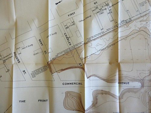 Cambridge Massachusetts Charles River Lechmere Canal 1902 detailed map - Picture 6 of 6