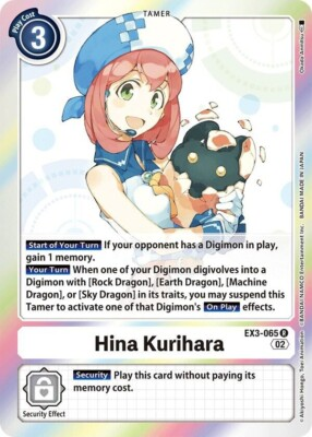 #ad Hina Kurihara EX3 065 NM Digimon TCG $2.10