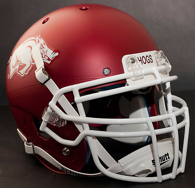 CUSTOM* ARKANSAS RAZORBACKS NCAA Schutt XP Authentic GAMEDAY