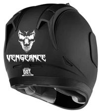 Vengeance Skull Motorcycle Helmet decals kit. Sticker. Honda Suzuki Yamaha ATV 
