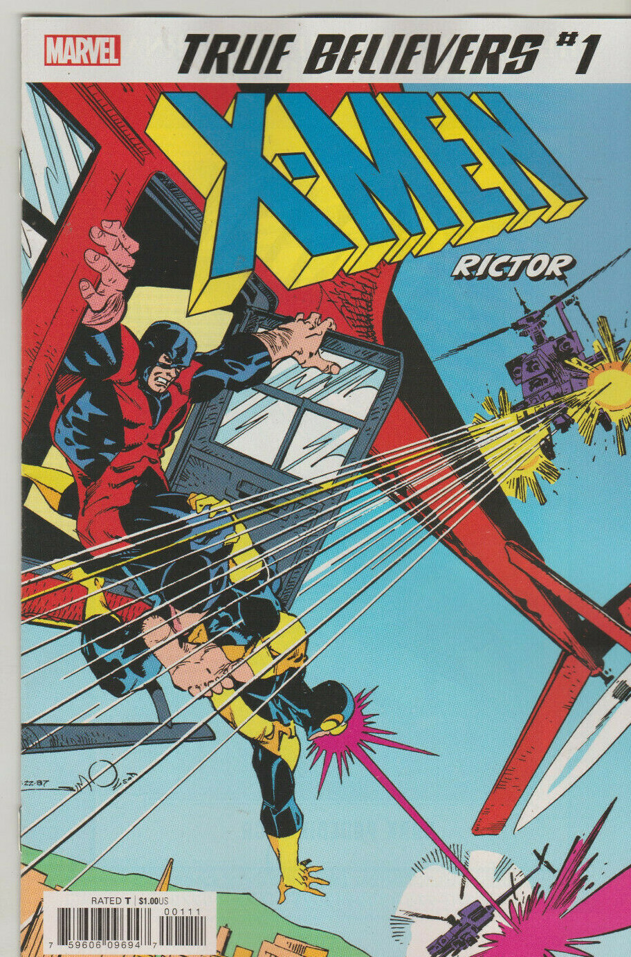 MARVEL COMICS X-MEN RICTOR #1 TRUE BELIEVERS REPRINT NM