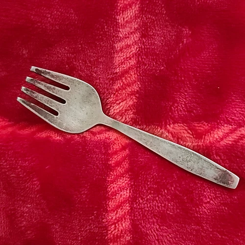 Towle Sterling Silver Art Deco Baby Fork, NO MONOGRAM; Art Deco, Modernist, MCM