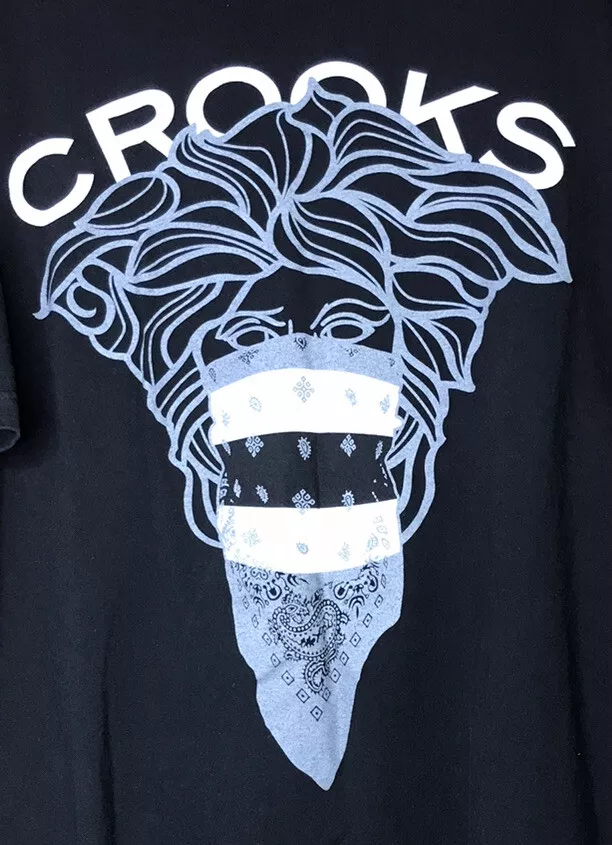 Crooks &amp; Castles Medusa Bandana Black T Size XXL | eBay