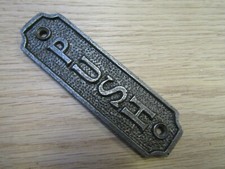 CAST IRON WALL DOOR SIGNS NOTICE PLATE PLAQUE-WC-KITCHEN-TOILETS-WOMEN-MENS