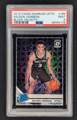 Keldon Johnson - Optic - Black Velocity - 2019/20 RC Rookie #/39 PSA 9 - Bild 1 von 2