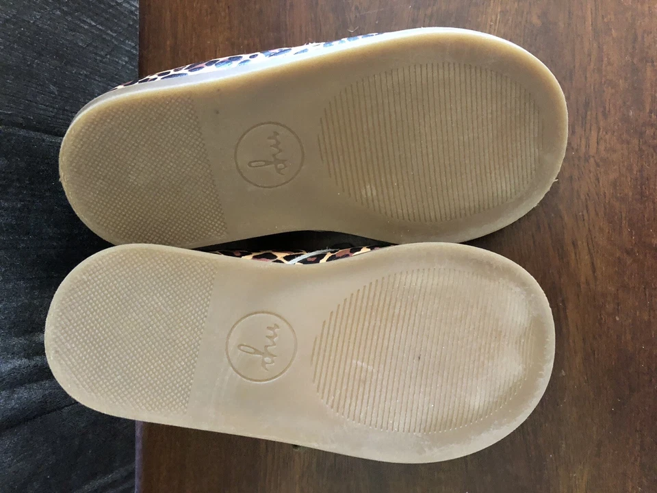 Mon Petit Shoes Hard Sole Oxford Leather Cheetah Print Toddler 10 - Image 4 of 4