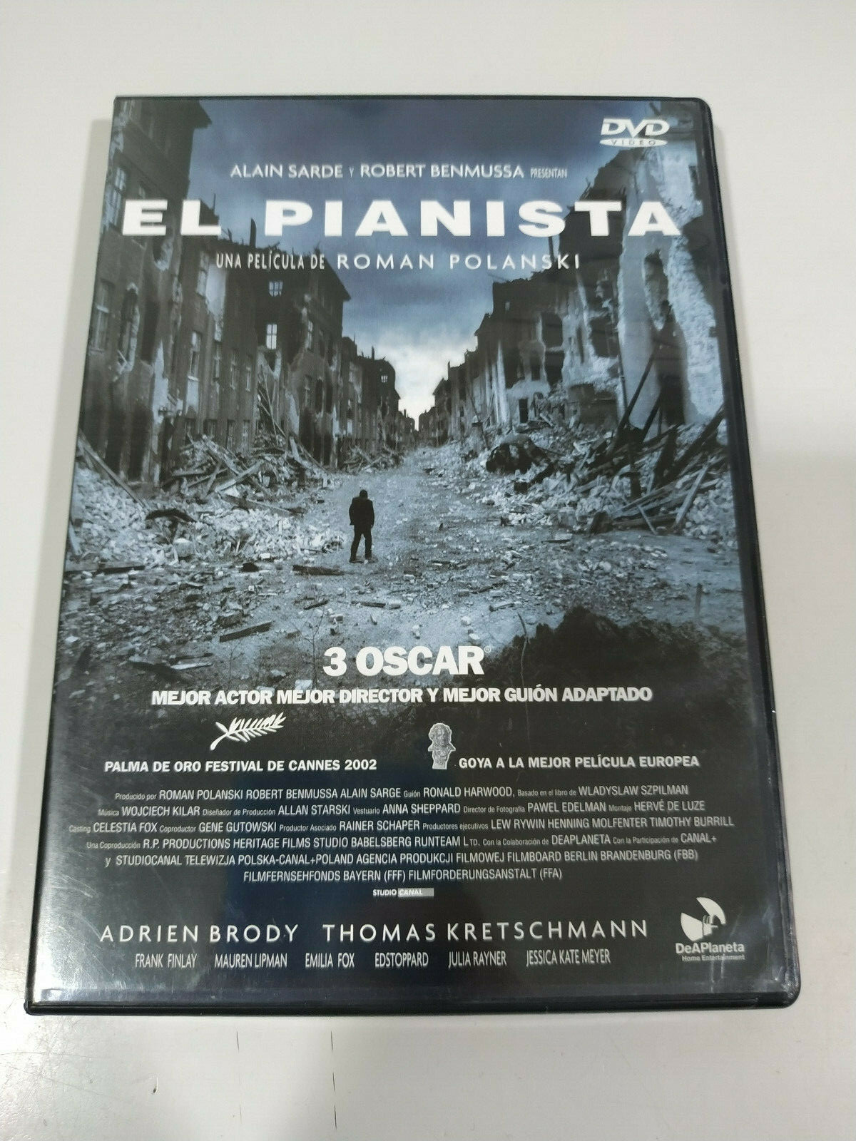 The Pianist Roman Polanski Adrien Brody - DVD + Extras Spanish English Region 2