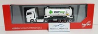 "Herpa 1/87: 311694 Man Tgx Xlx Euro 6C Swapcontainer-Sattelzug \"Polyeco\""
