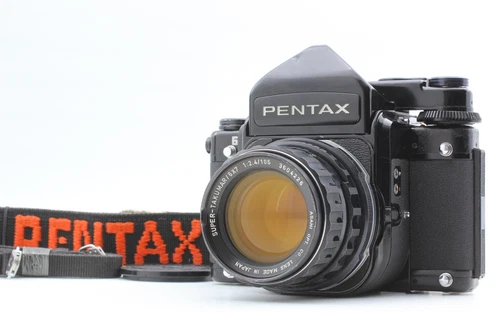 No Yellowing [Exc+5] Pentax 67 TTL Film Camera Takumar 105mm f2.4 Lens FromJAPAN