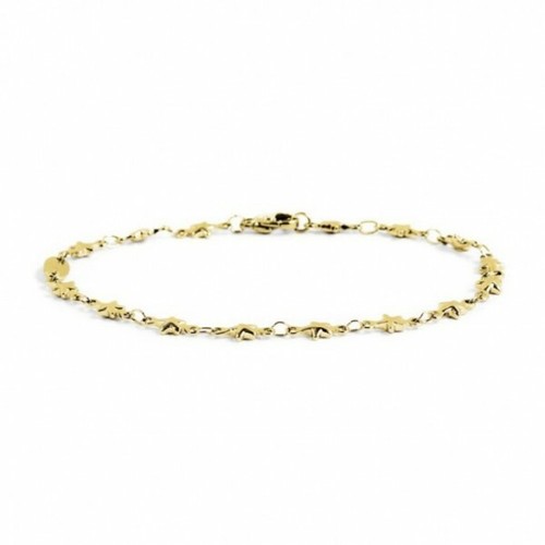 Bracciale Marlù In Acciaio Con Placcatura PVD Oro, A Sfere E Perle, Modello 2BR0071G-W, Regolabile