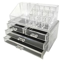 Acrylic Makeup Organizer Cosmetic Organizer Jewelry and Cosmetic Storage Display