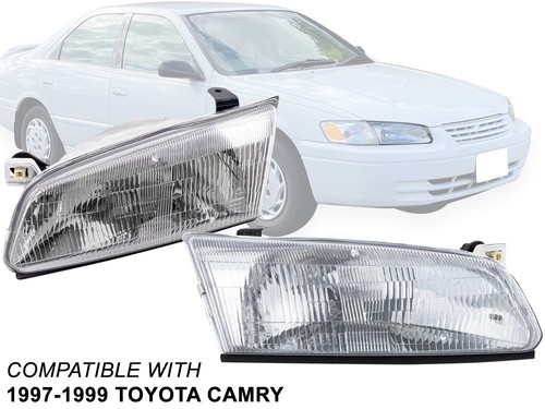 Para 1997 1998 97 98 99 Toyota Camry par de faros conductor y pasajero - Imagen 2 de 10
