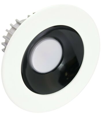 American Lighting X4-BKM-WH-X34 4-Inch Downlight X34 Series Trim Kit with Bla...