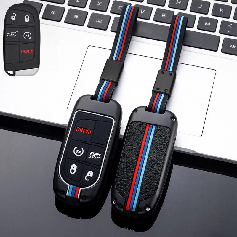 Zinc Alloy Silicone Car Key Case Cover For Jeep Grand Cherokee For Chrysler 300 Foto 4 de 4