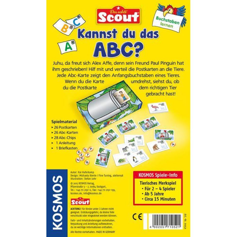 Thumbnail - Kosmos 710521 - Merkspiel Kannst Du Das Abc Kartenspiel
