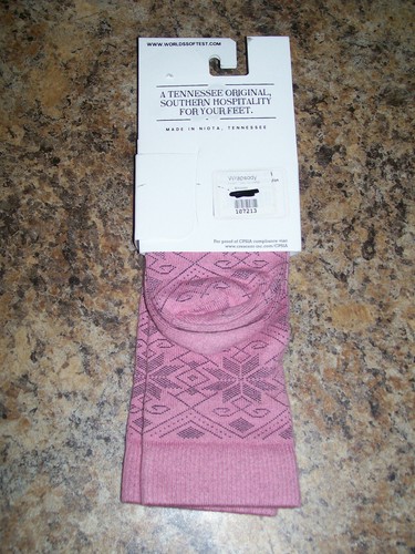World's Softest Socks Knit Pickin' Collection Snowfall Bloom NEW - Picture 3 of 3