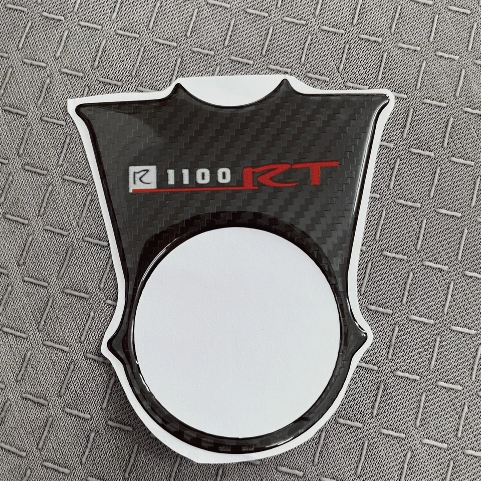 Defensor adhesivo triple yugo superior de fibra de carbono 3D para BMW R1100R / R1100RT  Foto 2 de 4