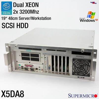 19'' Siemens Supermicro X5DA8 Dual Xeon Computer Server Workstation 36GB SCSI 320