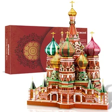 Piececool Saint Basil’s Cathedral Metal Building - Architectural Model for Adult