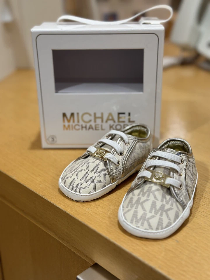 Zapatillas Michael Kors Baby Ana Gold Talla 3 Foto 2 de 2