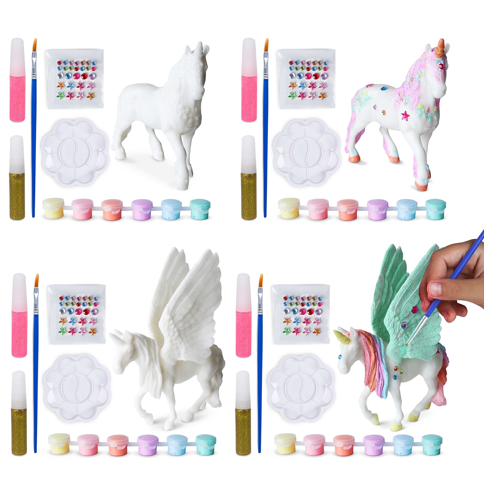 BONNYCO Unicorn Gifts for Girls, Unicorn Party Bag Fillers for Kids, Painting Ki