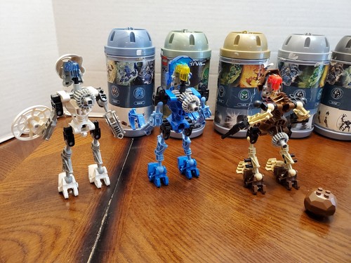 2001 Lego Bionicle ORIGINAL Toa Mata 8531 - 8536 Canister Manual Complete Sets - Picture 17 of 21