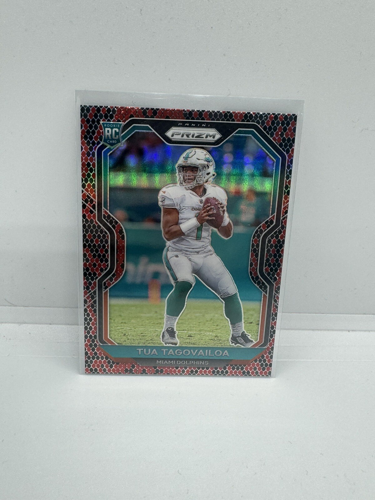 2020 PANINI PRIZM 339 TUA TAGOVAILOA SNAKESKIN PRIZM SSP RC