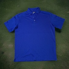 Callaway Shirt Men Small Opti-Dri Blue Golf Polo Logo Rugby