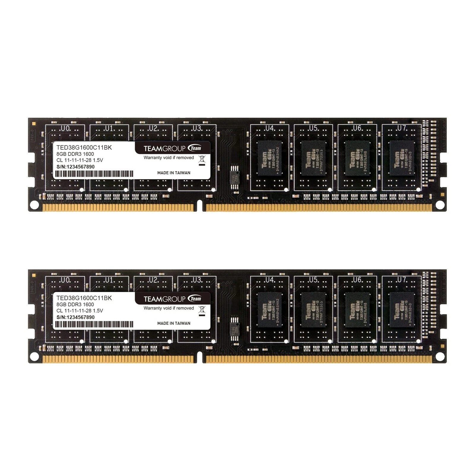 8GB RAM computadora con 2 módulos