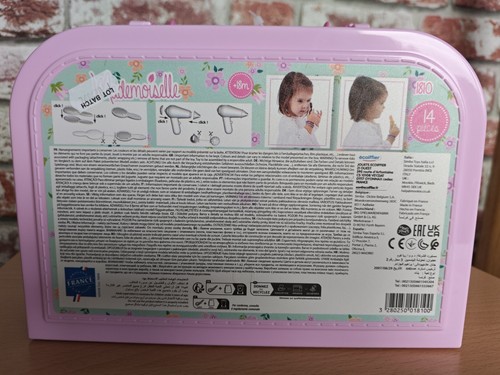 Ecoiffier Mademoiselle Beauty Suitcase 14pc Kid Girl Roleplay Set Party Gift - Picture 7 of 7