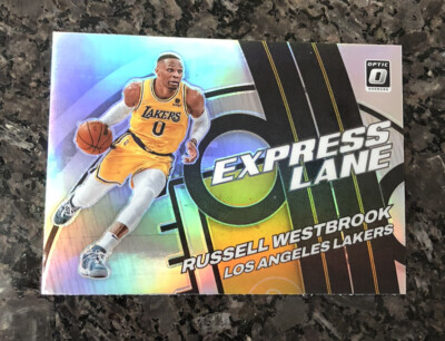 2021-22 Optic Prizm Express Lane Holo Insert Russell Westbrook No.14 Lakers