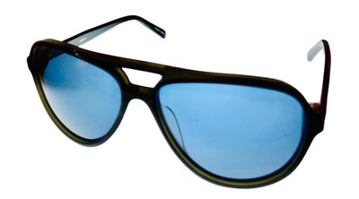 black plastic aviators