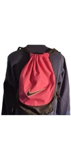 NIKE Cinch Sack Backpack School Tote Gym Travel Adjustable Strap Bag Hot Pink