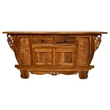 Buffet madia stile coloniale in legno teak