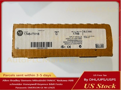 New Sealed AB 1746-ITV16 SER C SLC 16 POINT DIGITAL INPUT MODULE In Stock