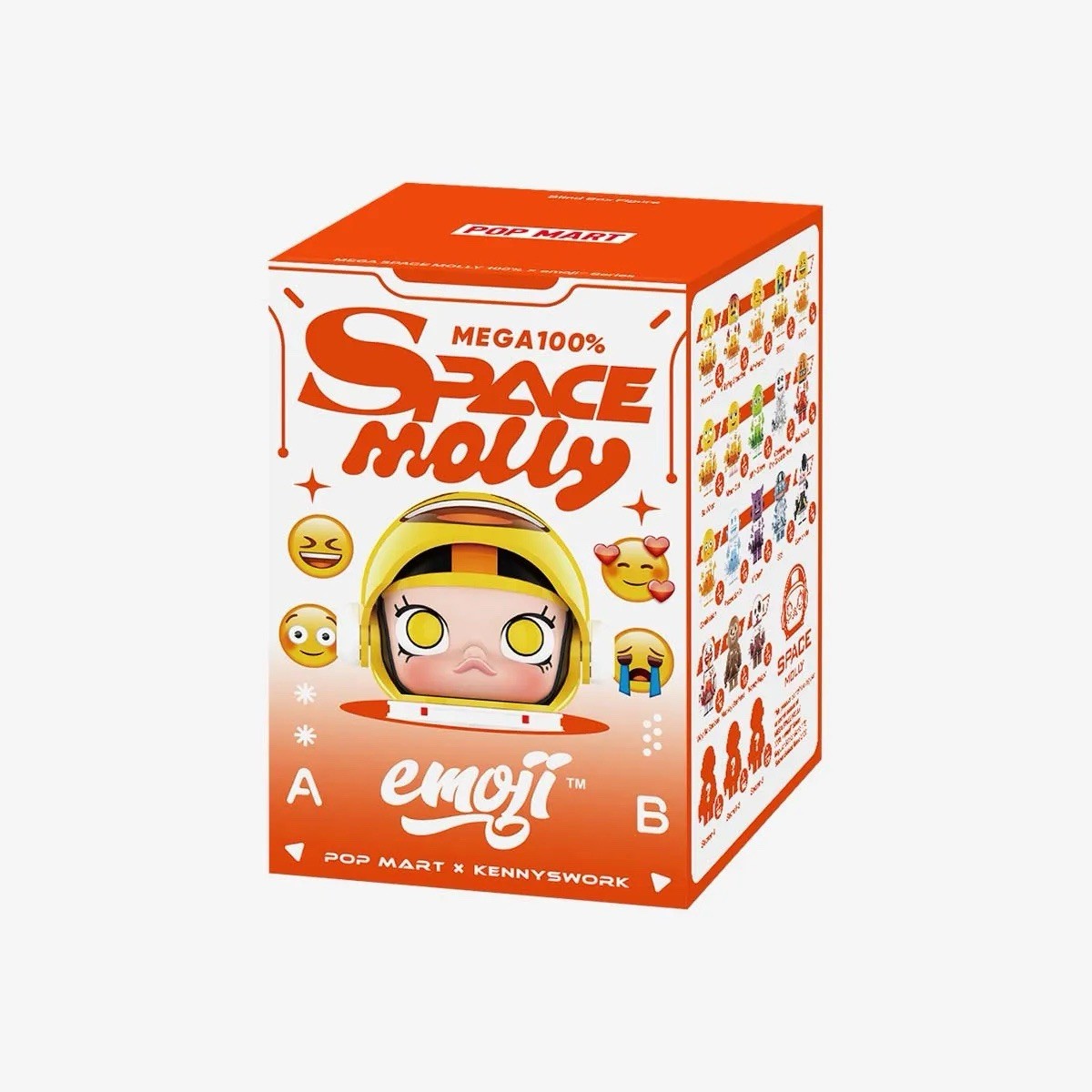 POP MART 🅰️AUTHENTIC MEGA SPACE MOLLY 100% Emoji Series