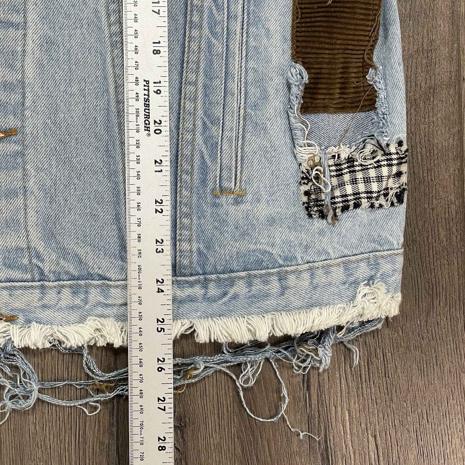 Vintage Reworked Levis Patch Patchwork Upcycle De… - image 12