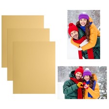 3 Pcs 8x12 Inch Sublimation Blanks, Aluminum Sublimation Metal, Dark Gold