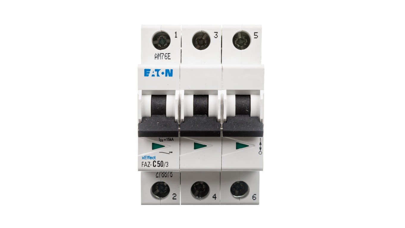 Overcurrent Switch 3P C 50A 15kA AC FAZ C50/3 278878