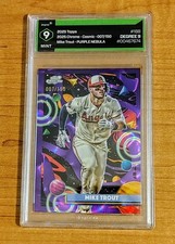 2025 Topps Chrome Cosmic Purple Nebula 7/150 #188 Mike Trout Degree 9 MT