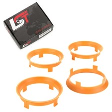 4x Distanz Ringe Zentrierringe Orange Alufelgen Ø 58,1mm - 60,1 mm für CHEVROLET