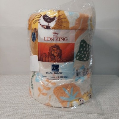 NEW Disney Lion King The Big One Oversized Plush Throw Blanket 5x6 Simba Mufasa