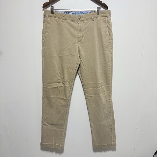 Tommy Bahama Pants Mens 36 X 32 Tan Khaki Chino Cotton Stretch Straight Leg