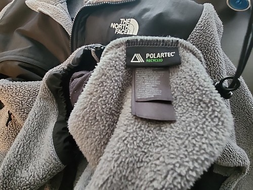 Vintage The North Face Jacket Mens M black/gray Denali Fleece Polartec vented - Picture 17 of 18
