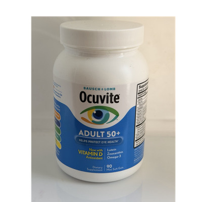 Bausch + Lomb Ocuvite Adult 50+ Eye Health Supplement 90 Softgels