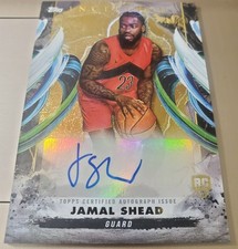 2025 Inception AUTO JAMAL SHEAD Rookie Gold Card Autograph #/50 RAPTORS RC SP