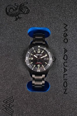 VERTEX WATCHES AQUALION M60C DATE COMP DLC BRAND NEW FULL KIT