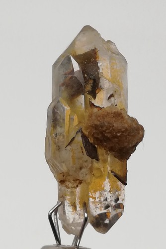 14 CARATI BROOKITE NATURALE INCLUSIONE CRISTALLO DI QUARZO PAKISTAN, (AO-24), - Foto 12 di 15