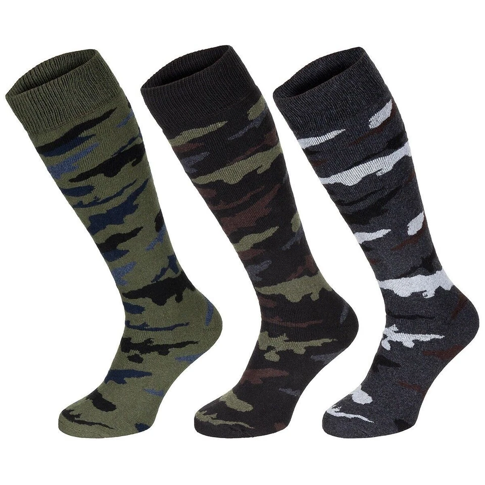 3 Pack Winter Socks Esercito Army Winter Stockings Socks Thermal Long - Image 2 of 4
