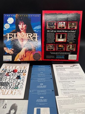 Elvira The Fantasy Adventure | Commodore Amiga | BIG BOX / OVP - TOP